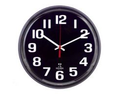 12 Inch Black Face Clock 