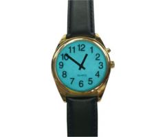 Low Vision Watch with Night Light - GOLD 