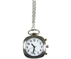 Talking Atomic Pendant Watch with Silver Chain
