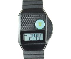 Digital Talking Atomic Watch - Black