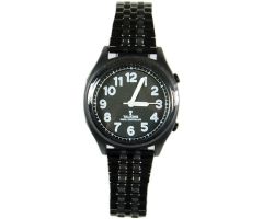 High Contrast Talking Atomic Watch - White on Black