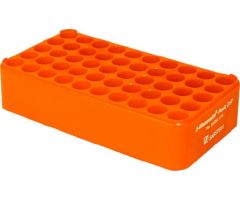 Block Rack Test Tube Rack S-Monovette 50 Place 17 mm Tube Size Orange 1-3/4 X 4-1/3 X 8-1/4 Inch