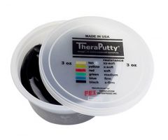 TheraPutty exercise putty, black, 3 ounce