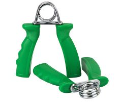 CanDo Fixed ErgoGrip Exerciser green, medium (12 lbs), pair in retail packaging