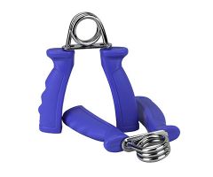 CanDo Fixed ErgoGrip Exerciser blue, hard, (24 lbs), pair in retail packaging