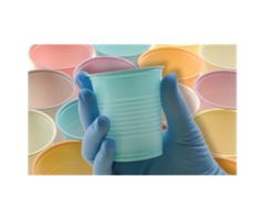 Drinking Cup Plastic Blue 5 oz Disposable 10 PK/CA