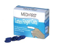 Finger Cot Medi-First Large 2-1/2 Inch Powder Free Latex NonSterile