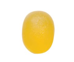 CanDo gel hand exercise ball, large egg, yellow, x-soft