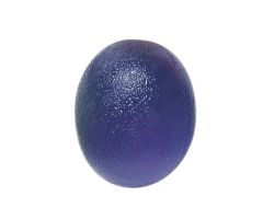 CanDo gel hand exercise ball, large egg, blue, firm