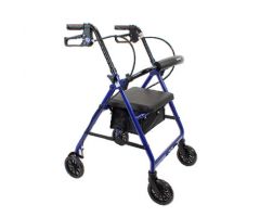 DynaGo Quad 6 - Aluminum Rollator, Pink