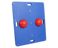 CanDo 15" x 18" wobble/rocker board, 2" height, green