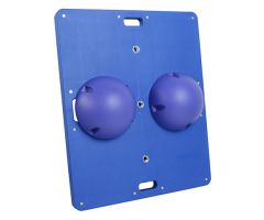 CanDo 15" x 18" wobble/rocker board, 3" height, black