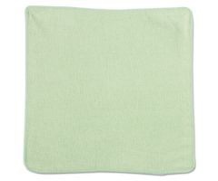 Microfiber Cleaning Cloths, 12 x 12, Green, 24/Pack