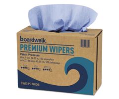 Hydrospun Wipers, Blue, 9 x 16.75, 100 Wipes/Box, 10 Boxes/Carton