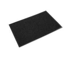 Needle Rib Wipe and Scrape Mat, Polypropylene, 36 x 60, Charcoal