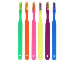 Acclean Toothbrush Assorted Neon Child 24 Tuft Narrow 72/Bx
