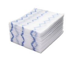 HYGEN Disposable Microfiber Cleaning Cloths, White/Blue, 10 x 8, 640/Pack