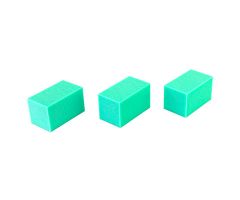 CanDo Hand Therapy Blocks, Green (Firm), Pack of 3, Case of 40