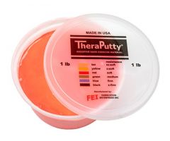 TheraPutty Plus antimicrobial exercise putty, red, 1 pound
