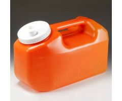 24 Hour Urine Specimen Collection Container 11-1/2 X 16 X 24-1/2 cm Polyethylene 3,000 mL (101 oz.) Screw Cap Unprinted NonSterile