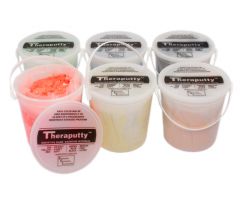 TheraPutty Plus antimicrobial exercise putty, 5 pound, set of 6 (1 ea: tan through black)