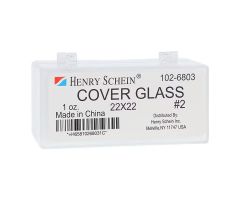 Microscope Cover Glass 22x22mm #2/Square Edge 1oz/Bx