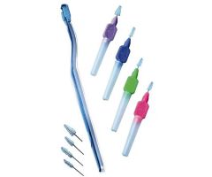 Acclean Interdental Brush System Refill Medium Cylindrical Purple 12 BX/CA