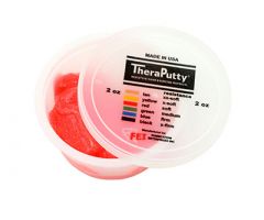 TheraPutty Glitter exercise putty, red sparkle, light, 2 ounce