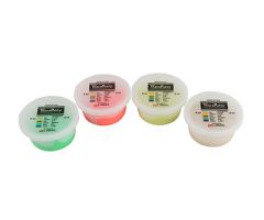 TheraPutty Scented exercise putty, 2 oz, 4 pc set (1 ea: vanilla, banana, cherry, apple)