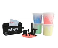 Puttycise TheraPutty set, medium, 5 tools, 4 5lb TheraPutty exercise putty (yellow-blue)