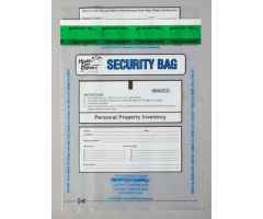 Patient Belongings Bag Health Care Logistics 9 X 12 Inch Polyethylene Tamper Evident Tape Closure Clear