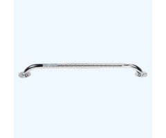 Chrome Knurled Grab Bar, 24", Chrome