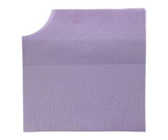 Patient Bib Tissue / Poly Back 18 in x 22 in Lavender Disposable 400/Ca