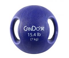 CanDo two-handle medicine ball, 15.4 lb (7 kg), blue
