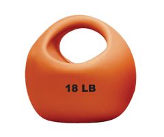 CanDo one-handle medicine ball, 18 lb, gold