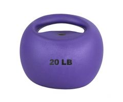 CanDo one-handle medicine ball, 20 lb, purple