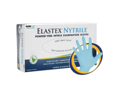 Gloves Exam Elastex Nytrile Powder-Free Nitrile Medium Blue Mint 100/Bx