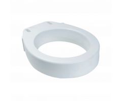 Elongated Raised Toilet Seat w/out Arms, White, 1pc/bx