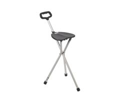 Drive Medical Folding Lightweight Cane Seat-Silver
