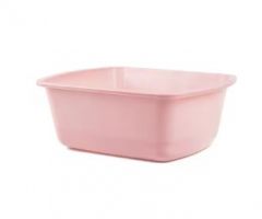 Wash Basin Rectangle Polypropylene Dusty Rose 6qt, 50 EA/CA