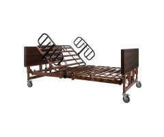 Bariatric HD Homecare Bed w/ Half Rail and Foam Mattress, 54", 5 bx