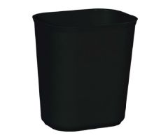 Fire-Resistant Trash Can Rubbermaid Commercial Products 14 Quart Rectangular Black Thermoset Polyester Open Top