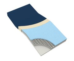 DynaRest Premium Visco-Gel Infused Foam Mattress w/ Perimete, 36" x 80", 1pc/cs