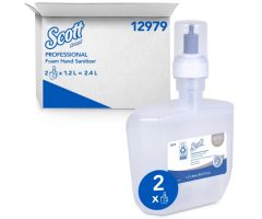 Alcohol-Free Hand Sanitizer Scott Essential 1,200 mL BZK (Benzalkonium Chloride) Foaming Dispenser Refill Bottle