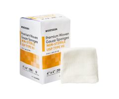 Gauze Sponge  USP Type VII 4 X 4 Inch 200 per Pack NonSterile 8-Ply Square