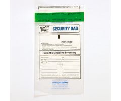 Patient's Medicine Inventory Bags, 6 x 9, Clear, pack