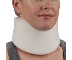 Cervical Collar PremierPro Contoured / Medium Density Adult Large One-Piece 3 Inch Height 18 Inch Length