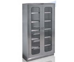 CABINET, OR DBL DOOR W/SLOPED TOP 3SHLF 47"X18"X72"