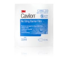 Skin Barrier Wipe 3M Cavilon No Sting 35 to 65% Strength Hexamethyldisiloxane / Isooctane / Acrylate Terpolymer / Polyphenylmethylsiloxane Individual Packet Sterile