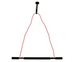 CanDo overdoor pulley with bar and tubing, light, red